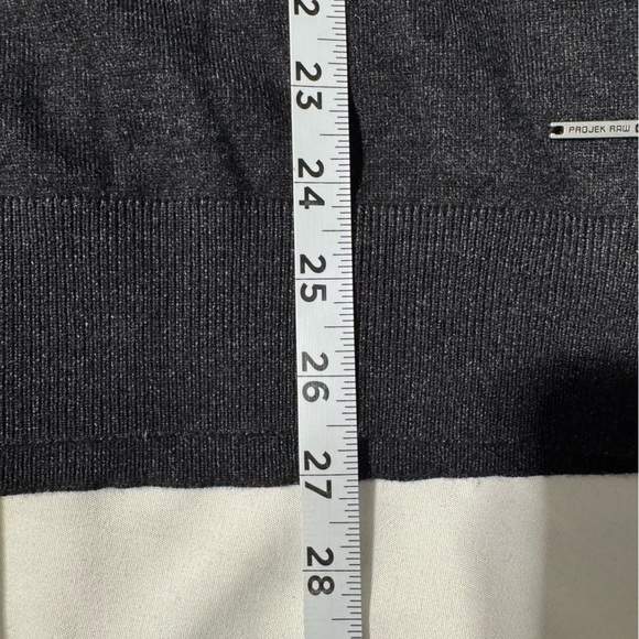 NWOT Projek Raw Sweater Crew Neck Dark Grey Size Small - Picture 11 of 11